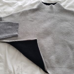 LELIS tri colour mock neck sweater Medium